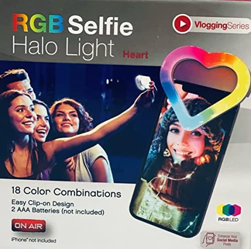 RGB LED Selfie Halo Heart