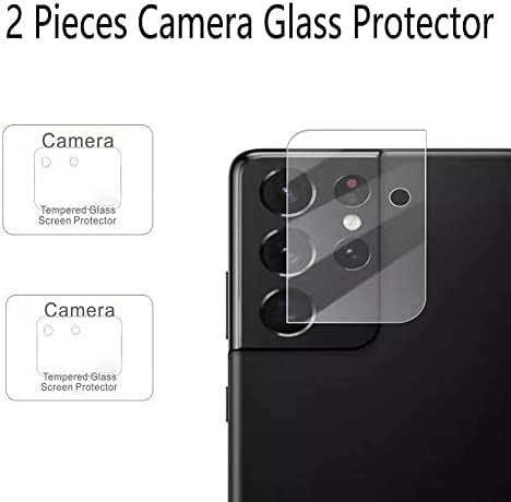 2 Defina o Galaxy S21 Ultra Camera Lens Substituição para Samsung Galaxy S21 Ultra 6,8 polegadas 5g Lente de câmera Substituição com adesivo pré-instalado com protetor de câmera e ferramentas de reparo