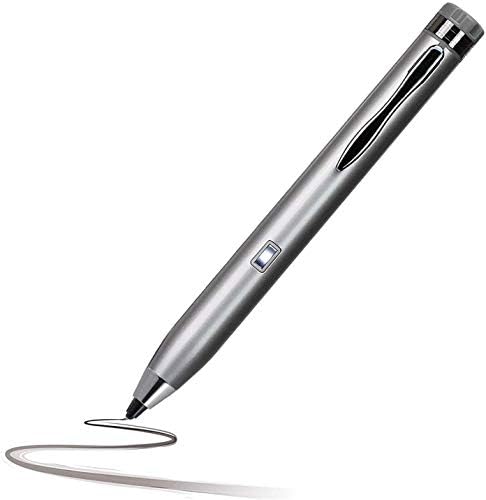 Broonel Silver Mini Fine Point Digital Active Stylus Pen compatível com o Huawei MediaPad M5 10.8