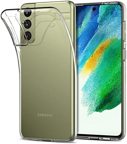Aeska TPU para Galaxy S21 Fe 5g Casa limpa, Ultra [Slim Fin Thin] TPU transparente flexível [resistente