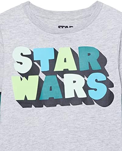 Essentials Disney | Marvel | Star Wars Boys e camisetas 2-em-1 de manga longa de todas as crianças, pacote