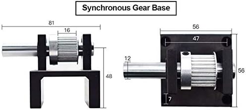Peças mecânicas da máquina de base de base de engrenagem para a máquina de corte de gravação a laser