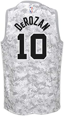 Exterterstuff San Antonio Spurs DeMar DeRozan 10 NBA Big Boys Youth City Edition Swingman Jersey