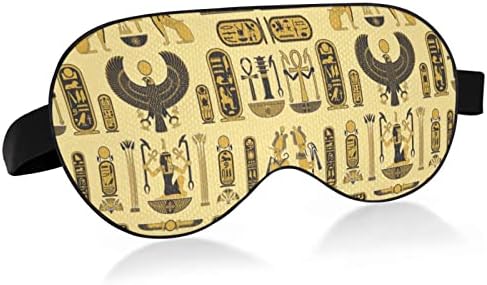 Máscara de olho do sono unissex antigo-egípcio-pharaoh-sigil noite máscara de dormir confortável