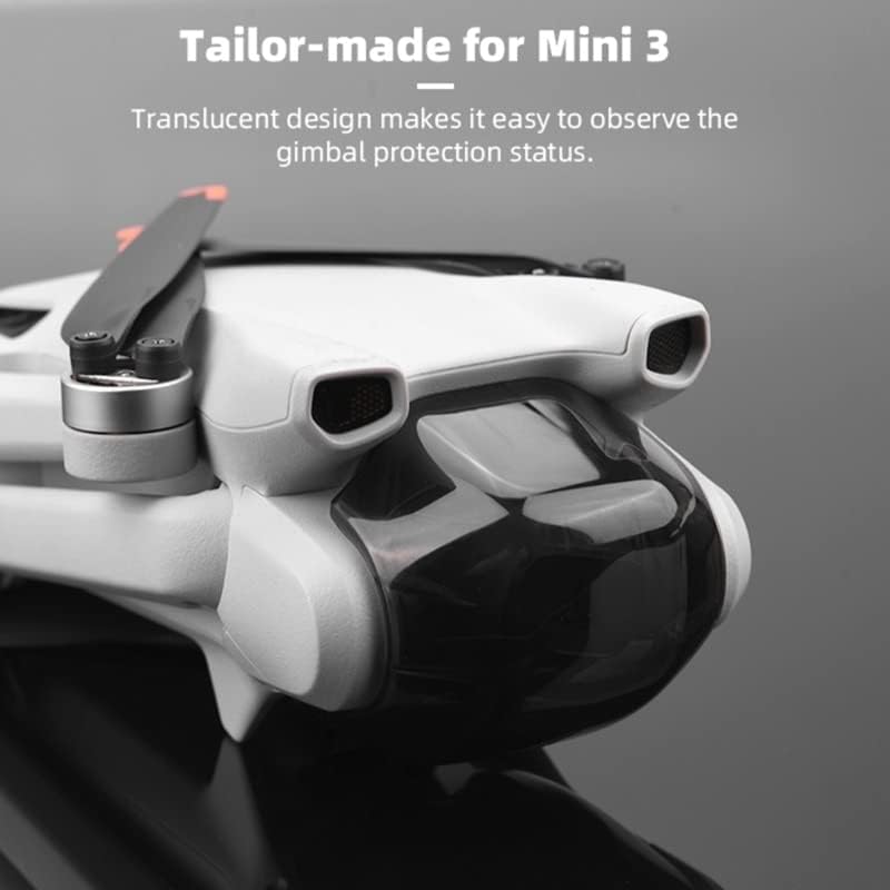 Protetor Ivboog Gimbal para DJI Mini 3 Pro Drone RC Acessórios Tampa da lente Capuz do capuz Lock SunShade Guard