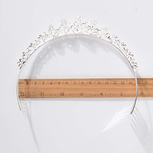 S Snuoy Silver Queen Crowns for Women Cz Crystal Wedding Tiaras e coroas para a festa de aniversário das meninas