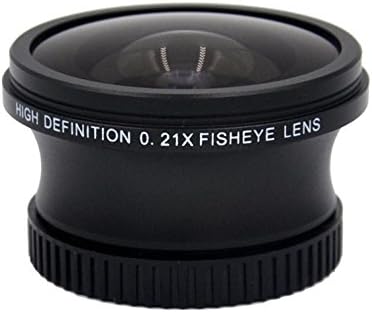 Canon Vixia HF10 0,21x Lente de peixe de alta qualidade + NWV Pano de limpeza de micro fibra direta