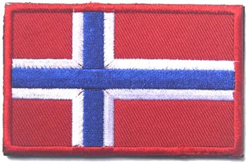 Bandeira da Noruega Tactical braçadeira tática Bordados Batidos de crachás Táticas de moral Bordado Military