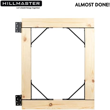 Hillmaster Gate Corner Brace Bracket Anti -DIVERSO Anti -SAG GATE Frame Hardware de portão ajustável para cercas