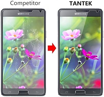 Tantek yyy26 livre de bolhas, anti-arranhão, protetor de tela de vidro temperado com temperos de impressão para samsung Galaxy Note 4-2