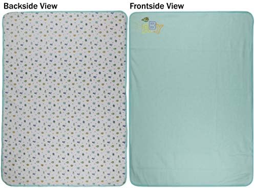ToBeinstyle Blanket de lã confortável do bebê com designs reversíveis - verde