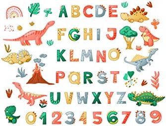 Dinosaur em maiúsculas alfabetistas abc