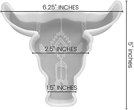 GRANDE MOLHO DE SILICONE LONGHORN LONICONE | Tamanho 6,25 largo x 5 comprimento x 1 de profundidade | Bull