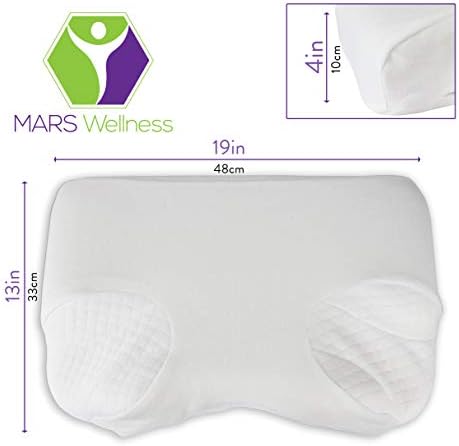 Mars Plenness Premium Almofado para CPAP e dormentes de estômago - Espuma de memória de conforto com