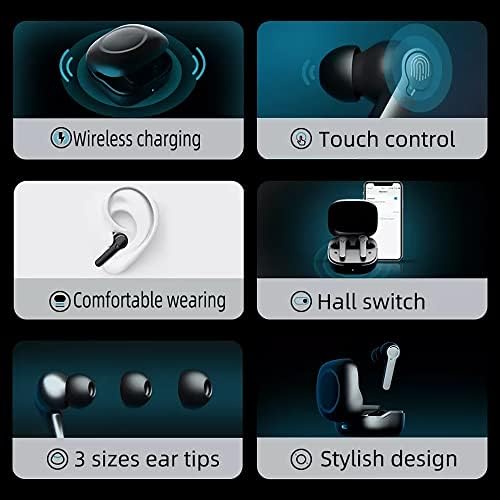 StitchGreen H3 Earbuds sem fio Bluetooth 5.1 Enc Ruído ativo Cancelamento de fones de ouvido