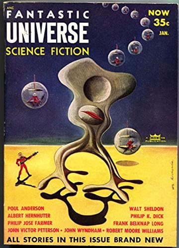 Fantastic Universe Science Fiction-Jan 1954-Pulp-P J Farmer-Philip K Dick