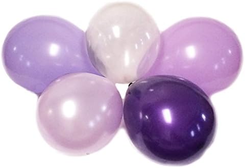 Violet Purple lilás lavanda sorvedida de púrpura mista de 13 polegadas Balões de festas de látex para casamentos