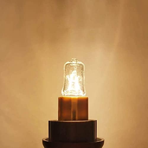 WESHLMPO G9 Bulbo 25W G9 Lâmpadas de halogênio 2 pinos para luzes de capuz de gama, fornos de microondas, lâmpadas de banheiro, lustres 120V 2700k Warm Brancos 12 pacote