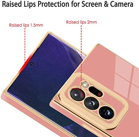 Aigomara compatível com Samsung Galaxy Note 20 Ultra Caso Caso Design de coração Palhada Cobertura preta Proteção