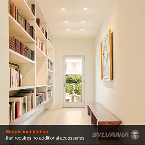 Sylvania 5 /6 RT Reted LED Downlight com acabamento integrado, 10,5W = 75W, diminuição, 900 lúmens,