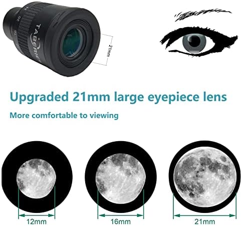 Taberias zoom ocular para telescópio 1,25 polegada, versátil lente de zoom de 9 mm-24mm para baixa potência e