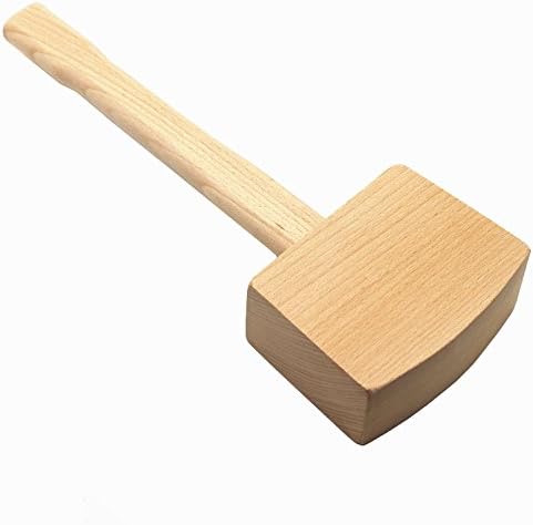 Weichuan 5,5 inacabado a madeira martelo martelo martelo martelo martelo martelo de gelo martelo - sólido de madeira