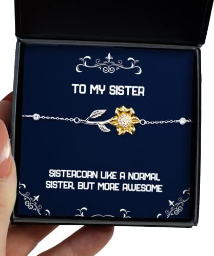 Inspire presentes irmãs, irmãscorn como uma irmã normal, mas mais incrível e brilhante pulseira de