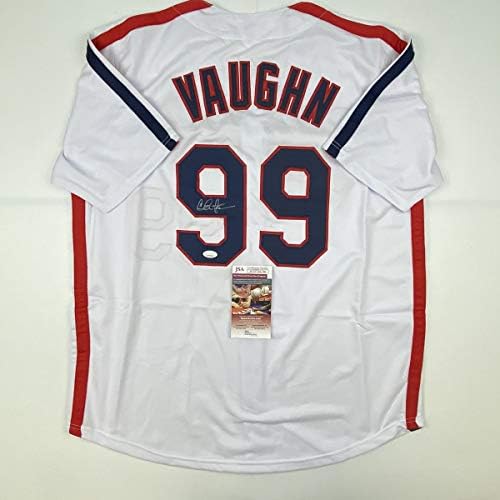 Autografado/assinado Charlie Sheen Wild Thing Ricky Vaughn Major League Movie Baseball Jersey JSA COA