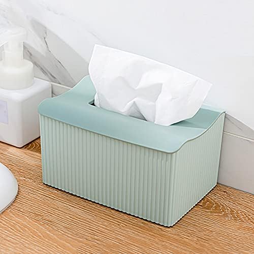 Tampa de lençóal de lenços de papel adioli tampa de caixa de lenços de lenço de lenço de lenços de papel, recipiente para pia do banheiro, 17 * 12 * 9,5cm branco