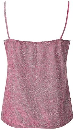 Tampos de lantejoulas sem mangas para mulheres brilham cintilante camisole sexy glitter camisole tank