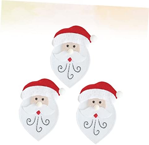 PretyZoom 3pcs Decor de cozinha Titulares de festas Adoráveis ​​capas de Papai Noel de Natal