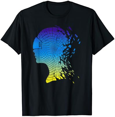 T-shirt de design de fone de ouvido de realidade virtual dos fãs de VR