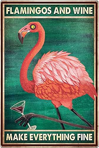 Os flamingos de sinal de metal fazem tudo finos sinais, decoração de parede flamingo, placas de flamingo, arte da parede flamingo, sinal de flamingo 8x12inch-tin sinal