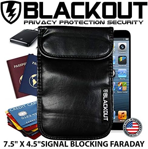 Blackout RFID bloqueando Faraday Cage Privacy Bag EMP Bag Combo para laptops, tablets smartphones tb