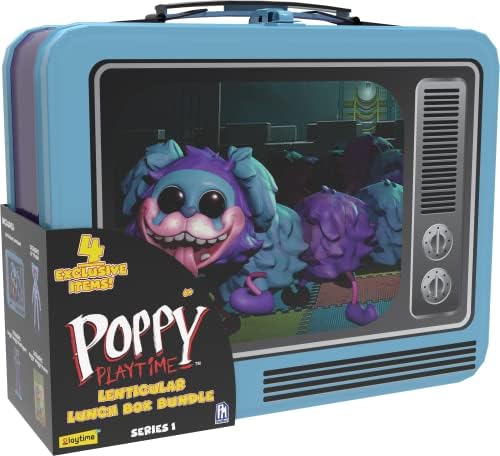 Poppy Playtime Huggy Wuggy & Friends PJ PUG-A-Piller Pacote de lancheira lenticular exclusiva-Inclui 4 itens