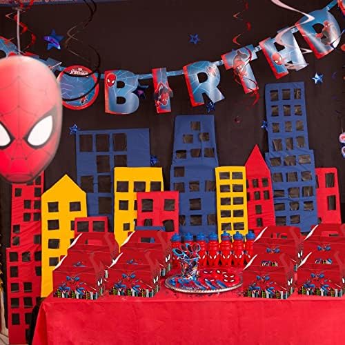 16 PCs Spider Party Treat Boxes, Spider Theme Birthday Party Favor Boxes Goodies Caixas de presente para meninos