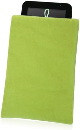 Caixa de ondas de caixa compatível com PIPO n7 - bolsa de veludo, manga de saco de tecido de veludo macio com cordão para pipo n7 - verde azeitona