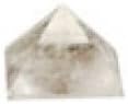Pirâmide de cristal de quartzo limpo 1 a 1 1/4