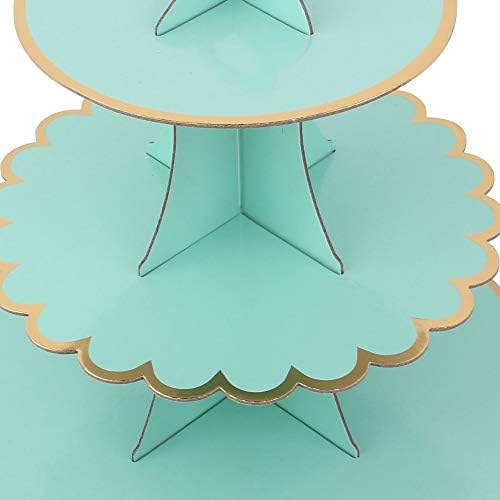 Conjunto Famkit de três 3 níveis Cupcake de papelão significa casamento, festa de aniversário, chá de bebê