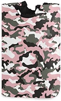 Cesto de armazenamento cesta rosa verde camuflagem exército de lavanderia militar cesto dobrável lixeira
