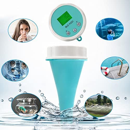 Testador de qualidade da água PANV, controle de aplicativos do testador de pH da água 6 em 1 para