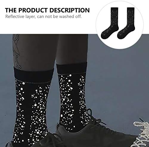 Galpada Meias de Natal 1 par de meias reflexivas de meias confortáveis ​​meias esportivas de rua modernas