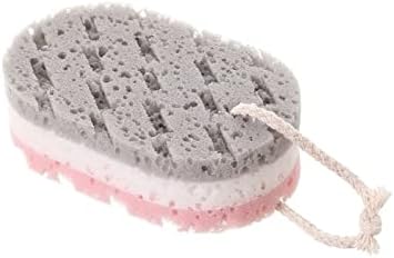 Escova de chuveiro mabek para o corpo esponja de três cores banheira bola de chuveiro macio esfregar