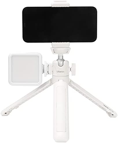 ULANZI MT-42 Câmera Tripod Mini tabletop Tripé Selfie com sapato frio, tripé de viagem para o telefone 12 Canon