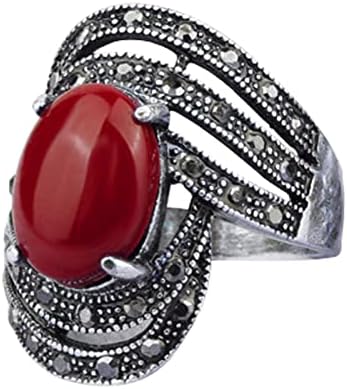 2023 New Ring Jewelry Antique Grandes Anéis Étnicos Casamento Boho Casamento Vintage para Mulheres Pedras