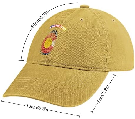 Bandeira do Estado do Colorado Hat Capume de beisebol Capinho de beisebol Chapéu de pai para