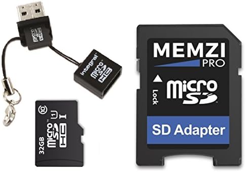 MEMZI PRO 32GB CLASS 10 90MB/S MICRO SDHC CARTÃO DE MEMÓRIA COM ADAPTOR SD e MICRO USB LEITOR PARA Huawei Honor Series Cell Phones