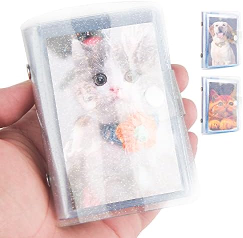 4packs ， 36 bolsos 2x3 Álbum de fotos pequenas para Fujifilm Instax Mini Camera, Polaroid Snap,