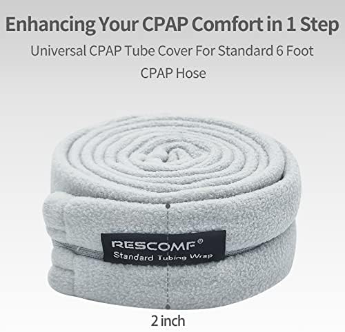Tampa da mangueira CPAP com zíper para tubos de tubo CPAP padrão de 6 pés de conforto reutilizável isolador