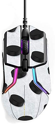 MightySkins Skin Compatível com SteelSeries Rival 600 Gaming Mouse - Hockey | Tampa protetora, durável e exclusiva do encomendamento de vinil | Fácil de aplicar, remover e alterar estilos | Feito nos Estados Unidos